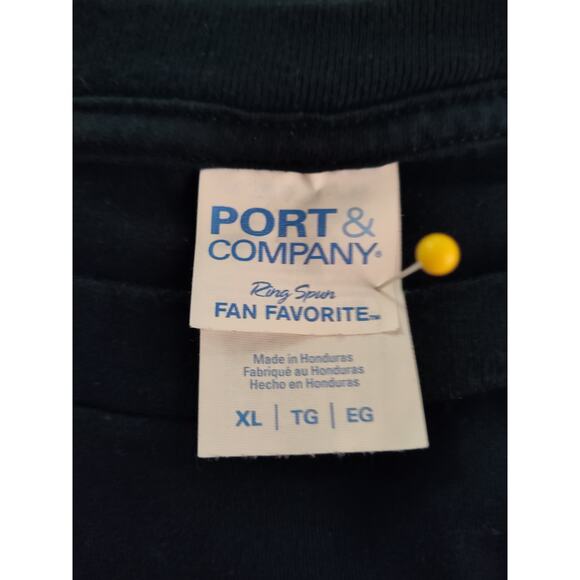 Holiday Merry Christmas Buffalo Plaid Yule Tree Script Black T-Shirt Unisex XL - Picture 4 of 8